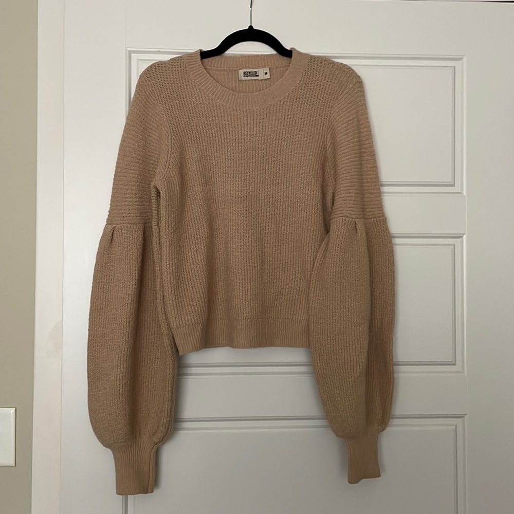 Pretty Little Thing - Tan Balloon Sleeve Sweater